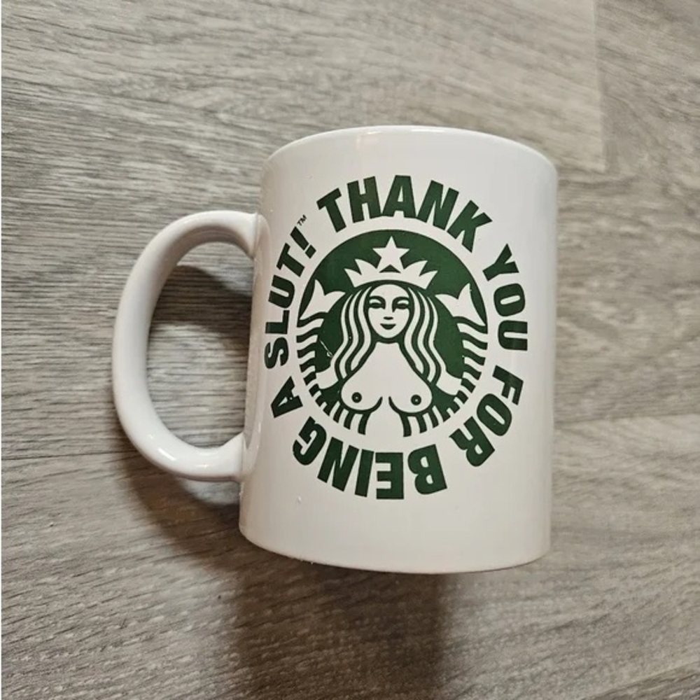 Starbucks Parody White Mug